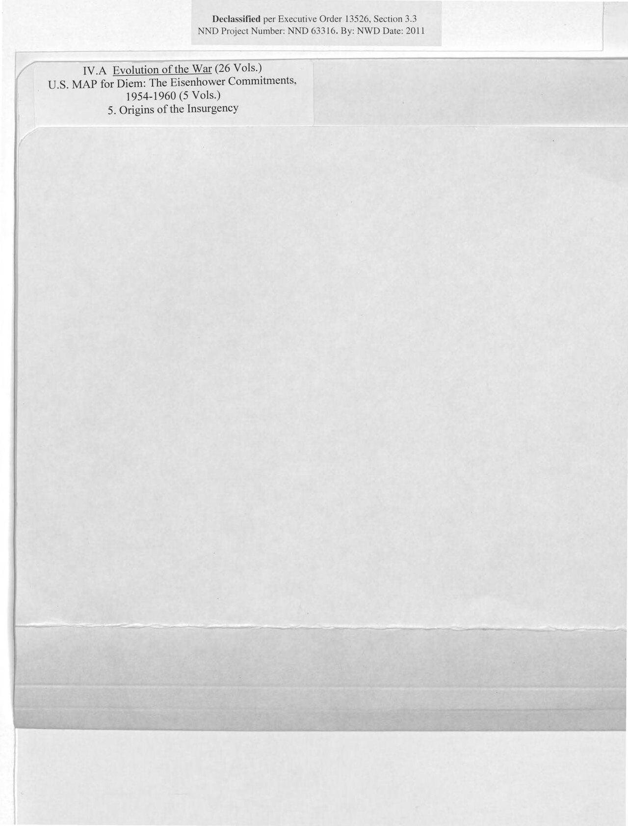Part of the Pentagon Papers